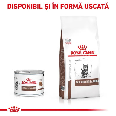 Royal Canin Veterinary Feline Gastrointestinal Kitten Soft Mousse – Hrană Umedă pentru Pisoi cu Tulburări Digestive, 195 g